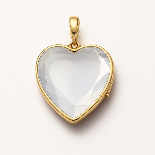 HEART GOLD LOCKET NECKLACE