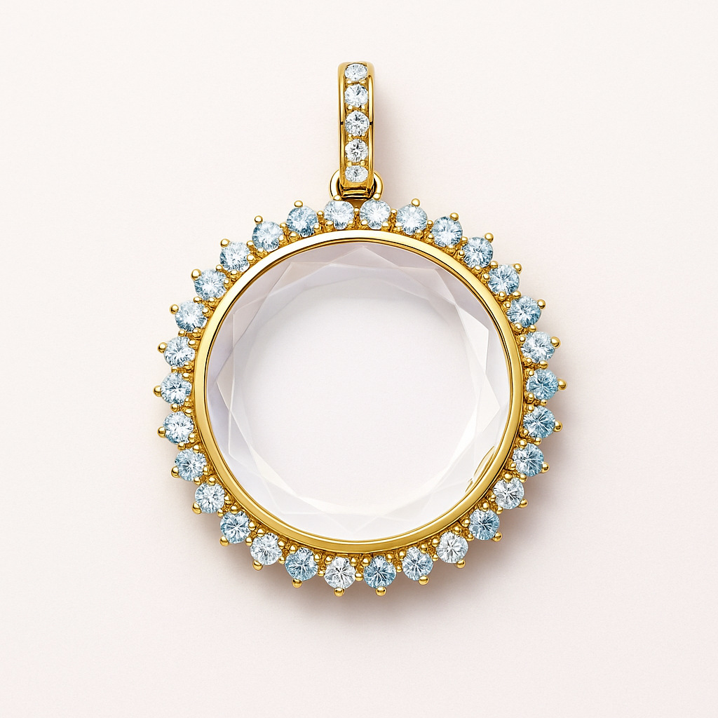 HELIOS ROUND CIRCLE LOCKET