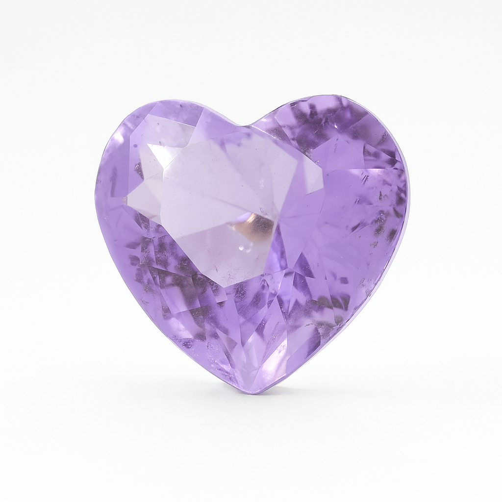 AMETHYST AURORA HEART CHARM