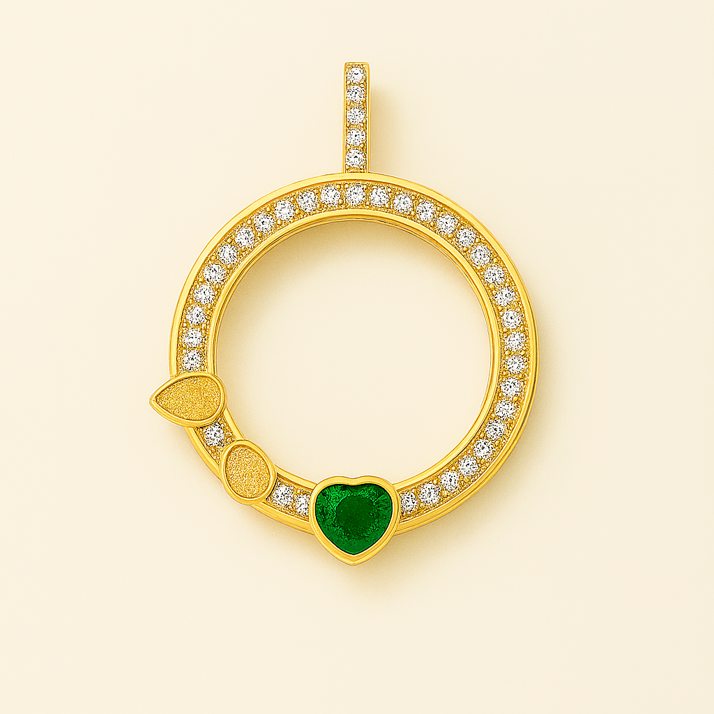 DIAMOND BEZEL SOIL LOCKET