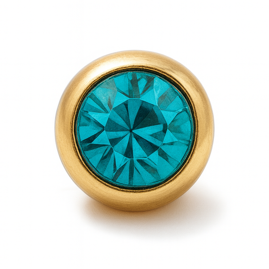 MARCH GOLDEN AQUAMARINE CHARM