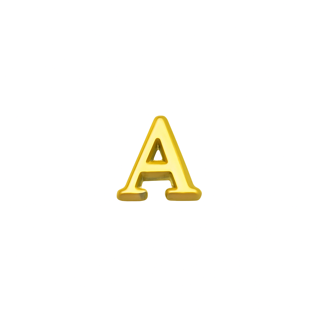 GOLD LETTER CHARM