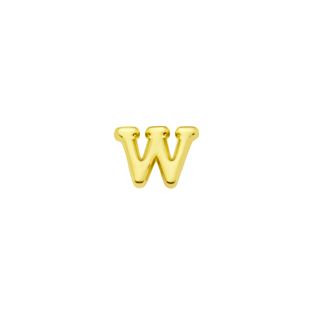 GOLD LETTER CHARM