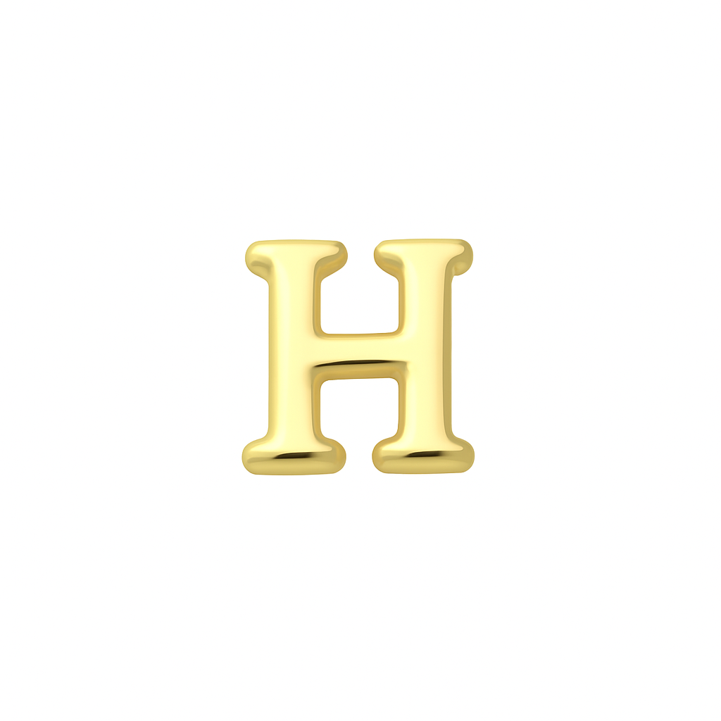 GOLD LETTER CHARM