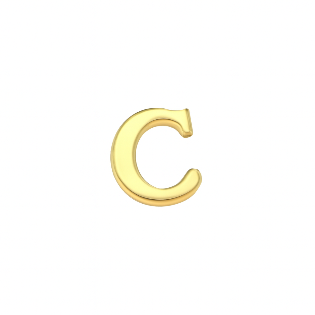 GOLD LETTER CHARM