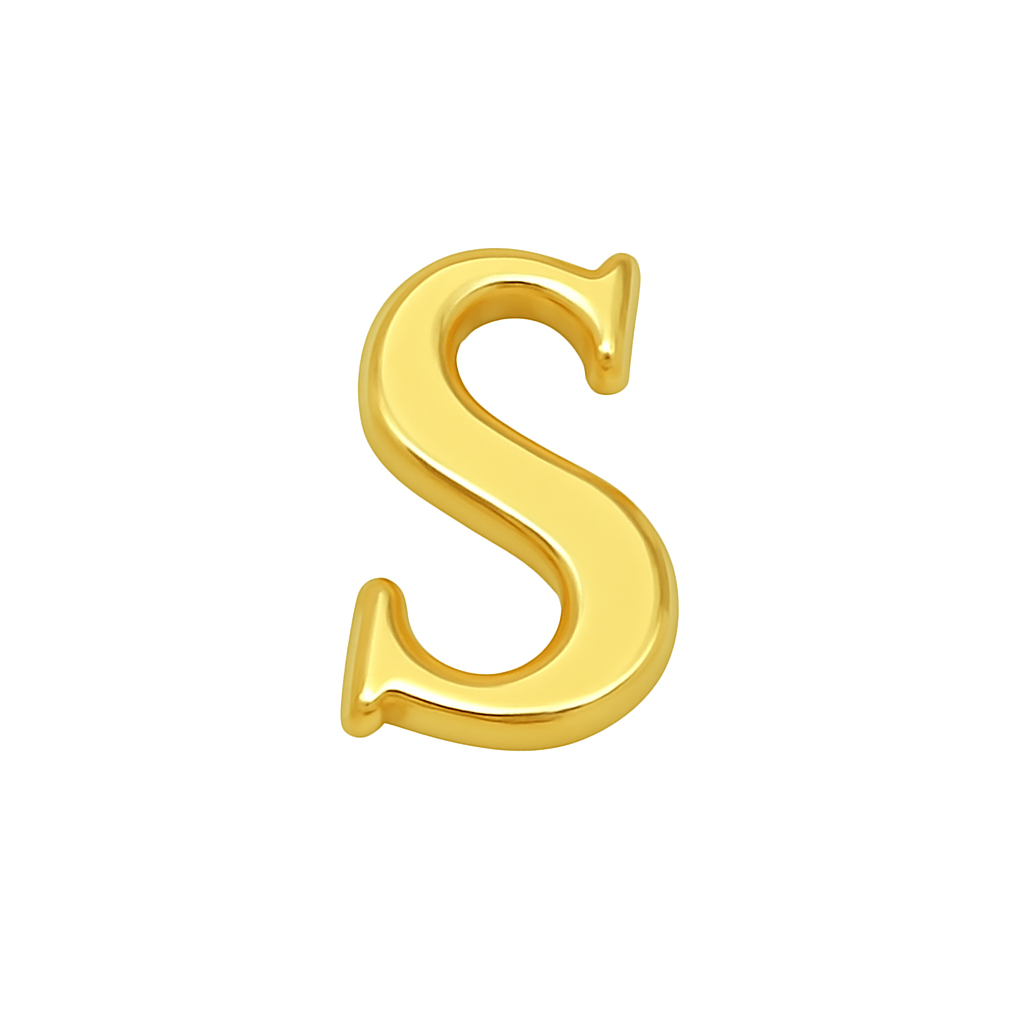 GOLD LETTER CHARM