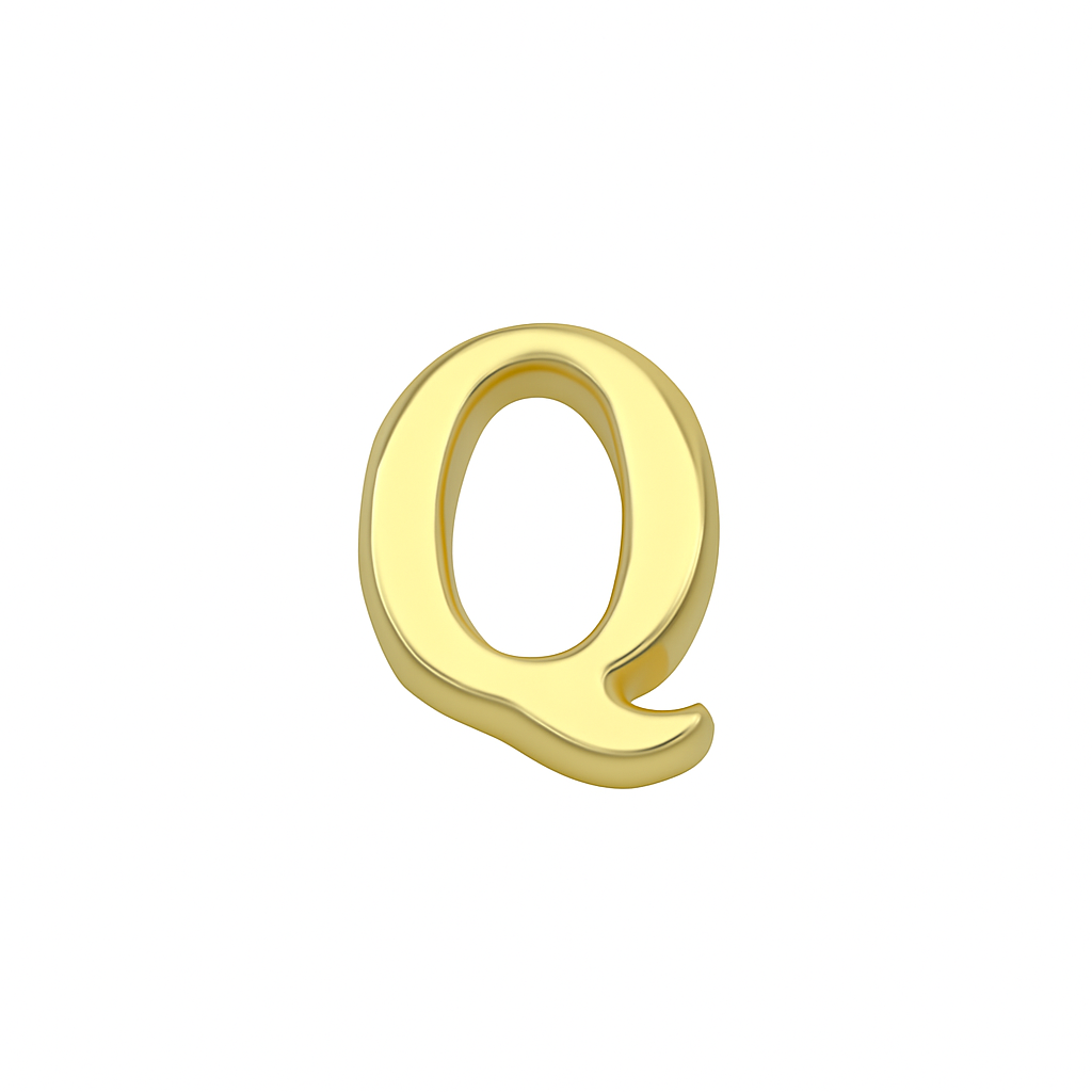 GOLD LETTER CHARM