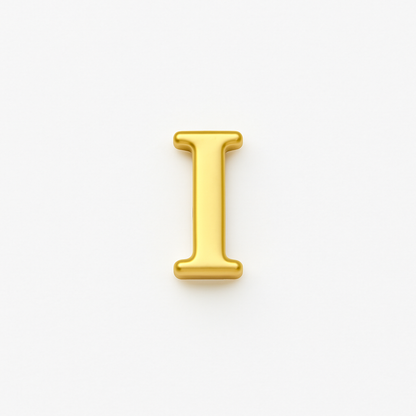 GOLD LETTER CHARM
