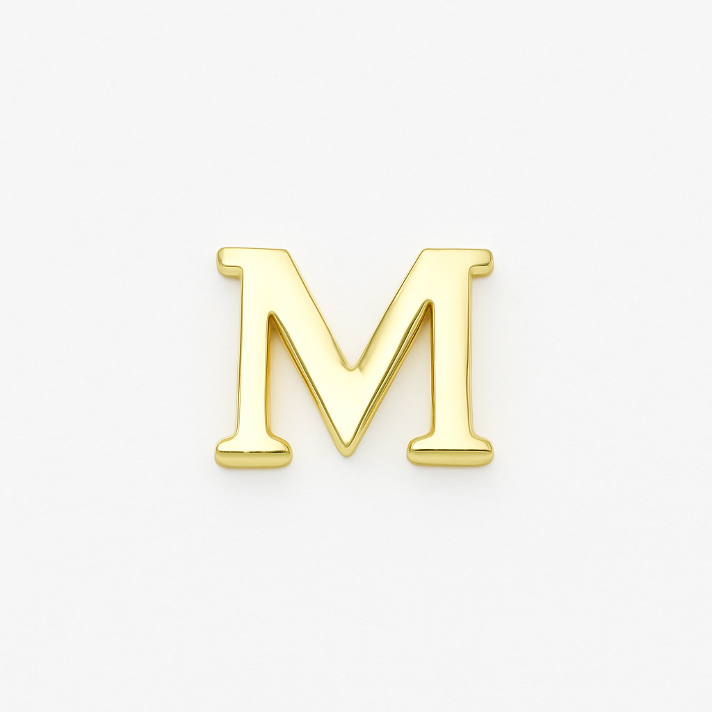GOLD LETTER CHARM
