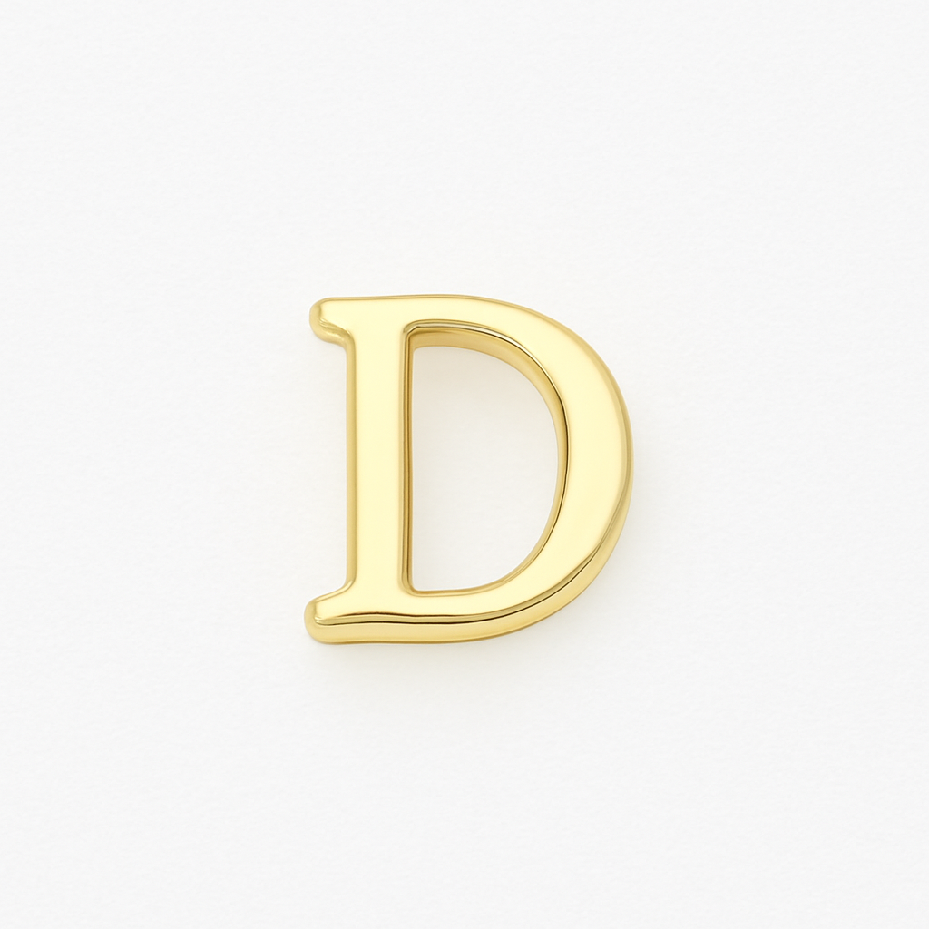 GOLD LETTER CHARM