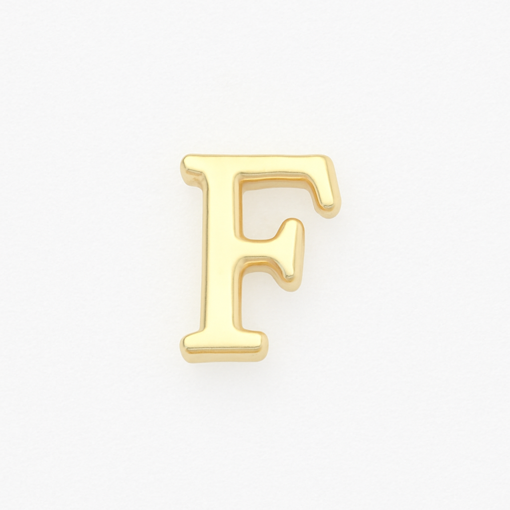 GOLD LETTER CHARM
