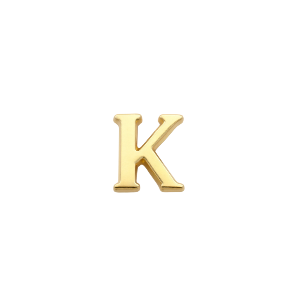 GOLD LETTER CHARM