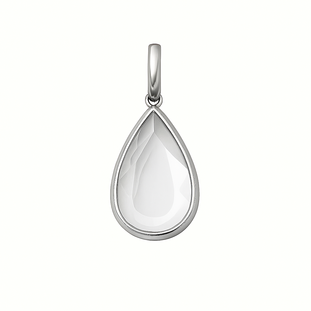 DROPLET SILVER LOCKET NECKLACE (PRE-ORDER)