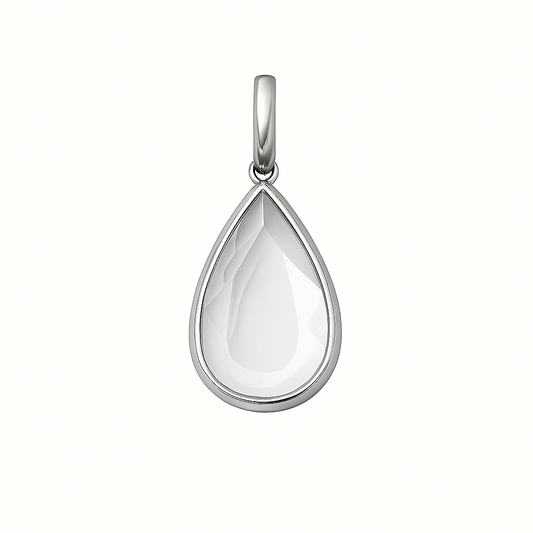 DROPLET SILVER LOCKET NECKLACE (PRE-ORDER)