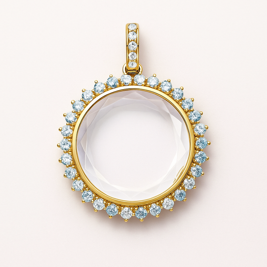 HELIOS ROUND CIRCLE LOCKET