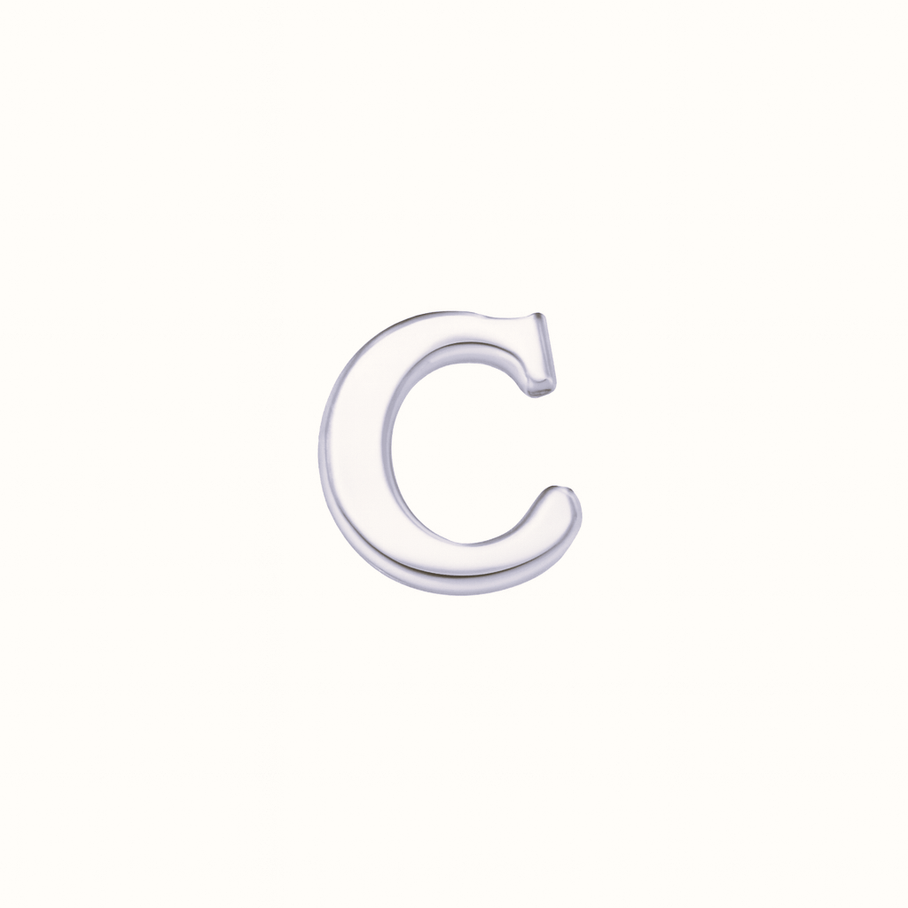 SILVER LETTER CHARM