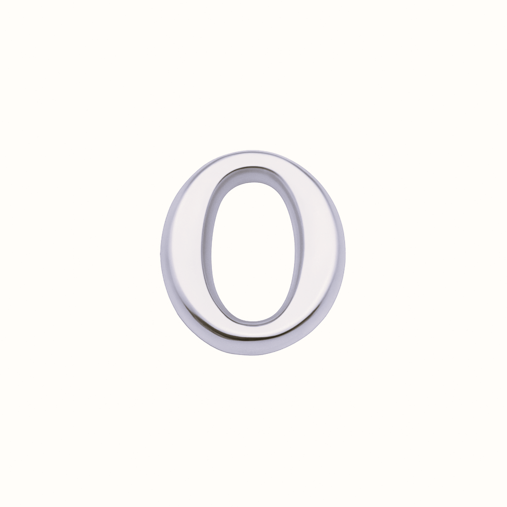 SILVER LETTER CHARM