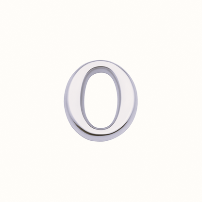 SILVER LETTER CHARM