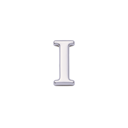 SILVER LETTER CHARM