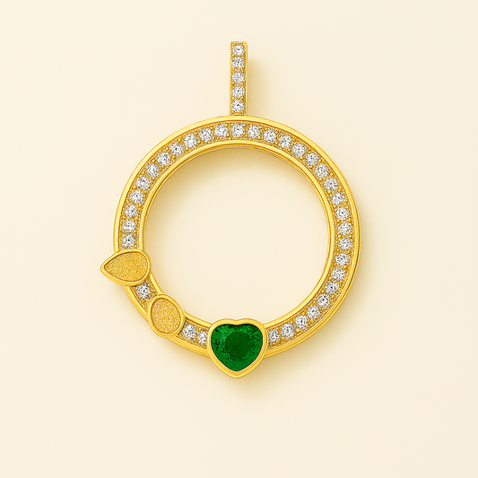 DIAMOND BEZEL SOIL LOCKET